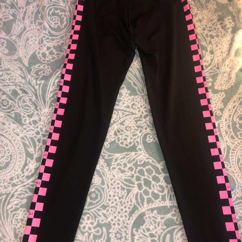 Pink Checkered Leggings